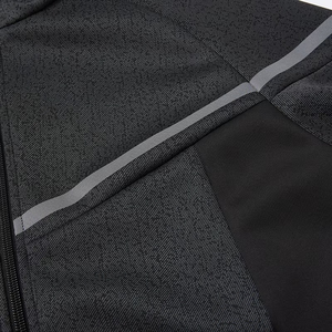 Jogging Running Casual Sport Training Polyester Athletic <b>Black</b> Set for <b>Mens</b> Two Piece Logo Custom Tracksuit - Product Image 4