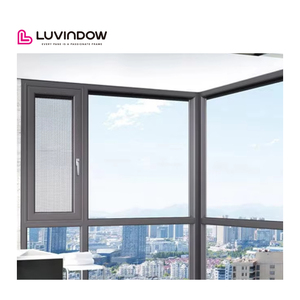 Hiện đại Châu Âu đôi tráng men nhôm nhiệt phá vỡ cửa sổ tác động cao bão Đen Swing mở phong cách cho biệt thự - Product Image 5