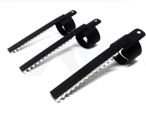 Navaja de barbero profesional con anillo para el dedo y cuchillas dentadas, para dar forma y adelgazar el cabello, con caja resistente. - Product Image 6