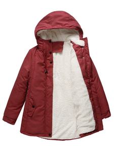 Dernière conception, veste parka d'hiver pour femme, sur mesure, OEM, doublée de fourrure Sherpa, manteau rembourré chaud, fabricant, marque privée - Product Image 2