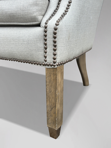 โซฟาห้องนั่งเล่นสไตล์หรูหราพร้อมเบาะลายพฤกษศาสตร์และโครงไม้เนื้อแข็ง - Product Image 5