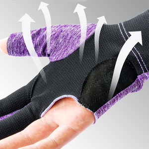 Guantes de Billar Sublimados Hechos en Fábrica a Precio de Mayoreo, Nuevo Diseño, Algodón y Spandex, Antideslizantes, Medios Dedos, para Snooker - Product Image 6