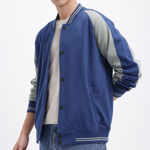 Chaqueta Varsity Ecológica a Prueba de Viento al por Mayor, Chaqueta Bomber Clásica Universitaria, Uniforme de Béisbol Duradero para Escuela Secundaria - Product Image 1