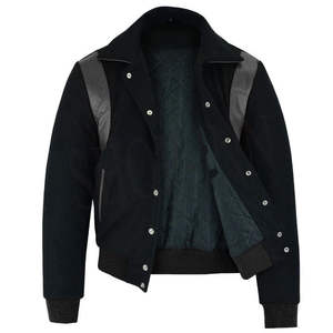 Nouvelle veste bomber universitaire décontractée pour homme 2025 – Style streetwear cool avec devant en toile coupe-vent pour l'université - Product Image 2