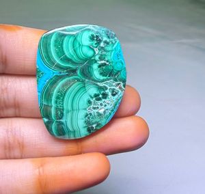 Crisocola Natural al por Mayor, Gema de Malaquita de Alta Calidad, Corte Ovalado para Joyería, Verde, Tamaños Variados - Product Image 2