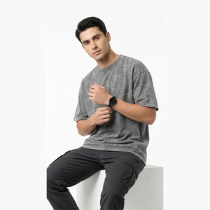 Camisa Vintage Extra Grande para Hombre, Lavado Ácido, Acabado Mineral, 100% Algodón, Impresión Serigráfica, Ligera y Transpirable, de la Mejor Calidad - Product Image 4