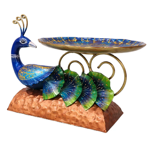 Artisanat métallique, décoration d'intérieur, pièce décorative de table, composants métalliques découpés et façonnés à la main, élégants éléments métalliques courbés, Diwali - Product Image 1