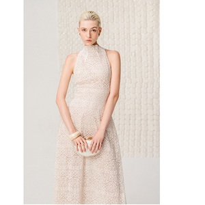 Ropa al por Mayor, Vestidos Casuales Elegantes de Cuello Alto, LUNARA CUTWORK COUTURE, Vestidos Casuales de Verano para Mujer de Marca Privada - Product Image 4