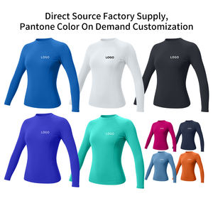 เสื้อแรชการ์ดผู้หญิง แห้งเร็ว ป้องกันรังสียูวี สำหรับกีฬาทางน้ำ - Product Image 3