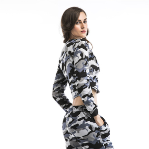 Ensemble 2 pièces pour femmes, respirant, à séchage rapide, manches longues, col rond, coupe ample, pantalon long, poches latérales, vêtements décontractés d'hiver - Product Image 4