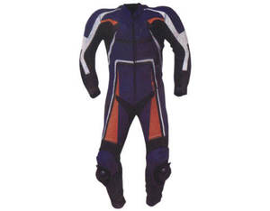 Combinaison de moto confortable en cuir épais, combinaison de moto de haute qualité, coupe-vent, fabriquée par SALUBRIOUS SPORTS - Product Image 2