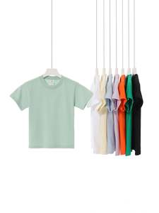 T-shirt uni personnalisé pour homme, haute qualité, 240 g/m², 100 % coton doux, coupe oversize, écologique, respirant, couleur unie, vierge - Product Image 2