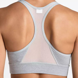 Women's Gray Scoop Neck Seamless Crop <b>Top</b> Tank <b>Top</b> Yoga Workout Wear - Product Image 3