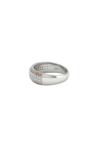 แหวนสีส้มและเพชรเงินแท้ 92.5 รุ่น KLSR-11751 - Product Image 2