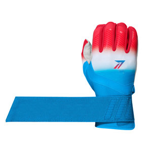 Guantes de Bateo de Béisbol Profesionales para Jóvenes, Cuero Perforado en la Parte Posterior, Palma de Malla Antideslizante Blanca, Muñequera de Velcro, Logotipo Personalizado del Equipo - Product Image 6