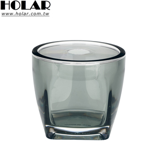 [Holar] Taiwan Made Premium Modern Smoke Black Acrylic Toilet Paper Holder Canister Roll Tissue <b>Storage</b> with Lid - Product Image 1
