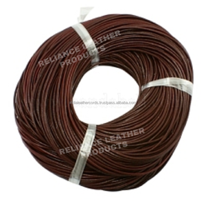 Haute demande 2mm bobine de cordon en cuir naturel régulier noir marron pour bracelets à bricoler soi-même bijoux décoratifs résultats de bijoux composants - Product Image 3