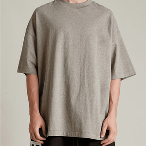 เสื้อยืดผู้ชายทรงหลวม ระบายอากาศได้ดี เป็นมิตรกับสิ่งแวดล้อม ผ้าฝ้าย 100% สีขาวและสีดำ รุ่นใหม่ - Product Image 5
