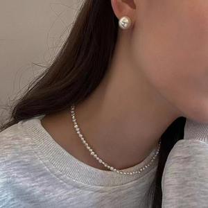 สร้อยคอมุกน้ำจืดทรงบาร็อคธรรมชาติ สร้อยคอระดับไฮเอนด์ ดีไซน์เก๋ โด่งดังในโลกออนไลน์ - Product Image 3