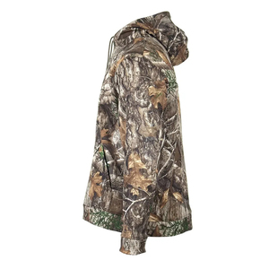 OEM Streetwear Custom Y2K Distressed Vintage Washed Camouflage Real <b>Tree</b> Heavy <b>Weight</b> 100% Cotton Oversized Cropped Hoodie Men - Product Image 3