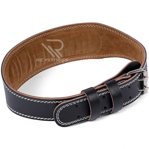 Ceinture de musculation en cuir pleine fleur RC Fitness avec boucle à dégagement rapide pour entraînement de strongman, vente en gros OEM - Product Image 3