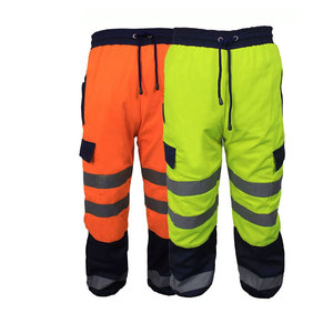 Pantalon de travail OEM pour hommes 100% coton, avec bandes réfléchissantes pour la sécurité, idéal pour l'exploitation minière - Product Image 5