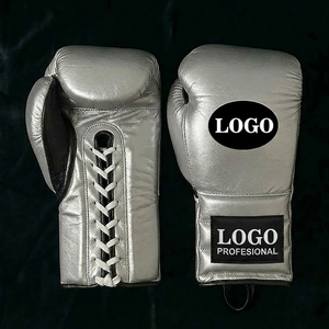 Guantes de Boxeo con Cordones y Logotipo Personalizado de Alta Calidad a Precio de Mayoreo para Adultos, Entrenamiento de MMA, Muay Thai, Guantes de Boxeo para Golpes Pesados - Product Image 1
