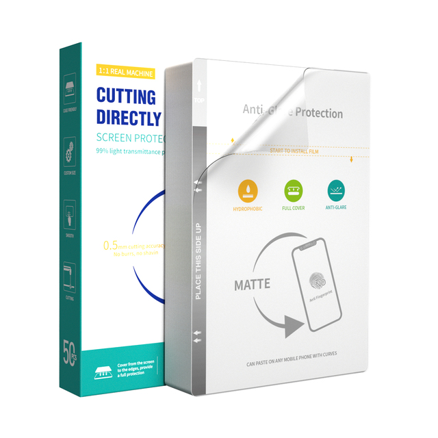 Matte UV HD Privacy Screen Protector Anti-Fingerprint & Smooth PET TPU Touch for Phones & Laptops