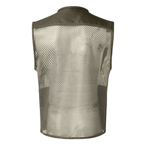 Chaleco de malla multibolsillos de alta calidad para hombre, transpirable, para pesca, fotografía y actividades al aire libre, con bolsillo con cremallera. - Product Image 2