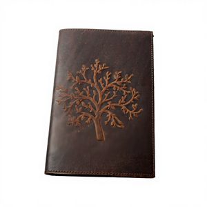 สมุดบันทึกปกอ่อนหนังพิมพ์ลายตามสั่ง ขนาด A4 A5 กระดาษจุด/เปล่า พร้อมช่องใส่ของด้านหลัง สมุดไดอารี่สีทอง/สีเงิน - Product Image 1