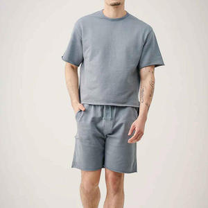 <b>Top</b>-Selling New Arrival 100% Polyester Premium Summer Men's T-Shirt Shorts Set Breathable Quick Dry Crew - Product Image 3