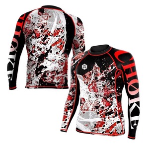 High Quality Men's Top Selling BJJ MMA Rash Guard <b>Compression</b> <b>Shirt</b> Set <b>Customized</b> Sublimation Breathable Quick Dry - Product Image 1