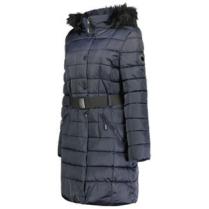 Parka con Capucha para Mujer, Cierre de Cremallera, Relleno de Poliéster Aislante, Impermeable, Resistente al Viento, Transpirable, Calefactable, Ecológica, para Invierno - Product Image 2