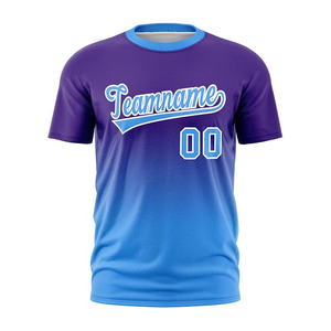 Custom Crew Neck Baseball Jersey Unisex Short Sleeve Moisture Wicking Heat-Transfer Printed Breathable Nylon/Cotton Sport - Product Image 1
