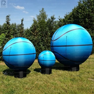 Balón de Baloncesto Inflable Gigante LED de 3m, con Logotipo Personalizado, con Base, <span class=keywords><strong>para</strong></span> Eventos/Decoración/Torneos de Baloncesto - Product Image 3