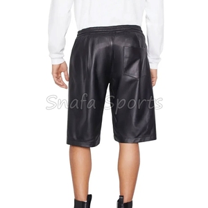 กางเกงขาสั้นหนังสำหรับผู้ชายกางเกงขาสั้นลำลองและยิมกางเกงขาสั้นหนังสำหรับผู้ชายน้ำหนักเบาออกแบบได้ตามต้องการ - Product Image 2