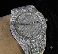 Montre automatique de luxe pour homme, boîtier en acier inoxydable, cadran rond de 40 mm, cristal saphir, affichage analogique de la date, fermoir pliant