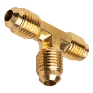 Raccord en T à diamètre égal, filetage NPT femelle, laiton poli, haute pression, pour alimentation en eau, 4,6 pouces - Product Image 4