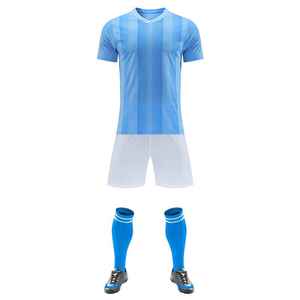 Ensemble de maillot de football d'été pour hommes à manches courtes, imprimé, sportif, 100% polyester satiné, respirant, séchage rapide, tenue d'entraînement sportif - Product Image 3
