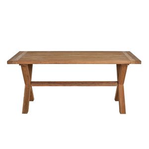 Ensemble de table à manger de style farmhouse en bois massif de haute qualité, design simple et attrayant, prix de gros - Product Image 3