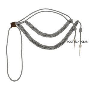 Aiguillette métallisée de luxe haut de gamme personnalisée en fil de bullion avec épingle de sûreté et fermeture auto-agrippante 3D pour uniforme tactique - Product Image 2
