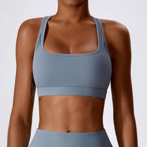 Wholesale Women Sports Bra Square Neck Backless Yoga Gym Fitness Workout Top Custom Logo OEM Manufacturer - Product Image 3