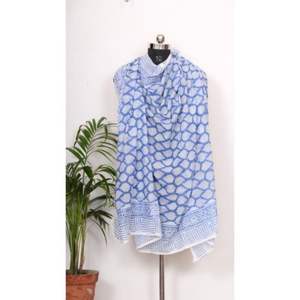 Wholesale 100% Cotton Block Print Sarong Bikini Cover Pareo Handmade rectangle shape Scarf & <b>Handkerchief</b> Print Scarf beach wear - Product Image 1