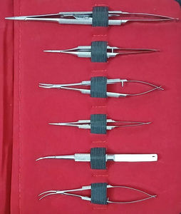 Juego de microcirugía manual de acero inoxidable no magnético: Portaagujas, tijeras e instrumentos para cirugía ocular/oftálmica - Product Image 2