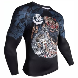 Camiseta de Protección Solar de Alta Calidad para Hombre, Anti-UV, Transpirable, de Secado Rápido, UPF50+, Spandex/Poliéster, para Surf, Buceo, BJJ, Fortleo - Product Image 2