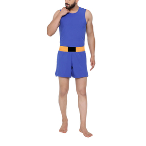 Combinaison de boxe unisexe bleue en polyester respirant, best-seller pour l'entraînement sportif et les arts martiaux - Product Image 4