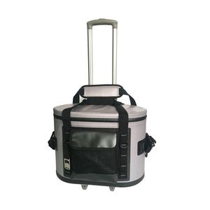 Custom Black PU Thermal Wine Bottle Cooler <b>Bag</b> 2L Waterproof PVC Car Insulated Airtight Zipper Camping Hiking <b>Climbing</b> Tours - Product Image 3