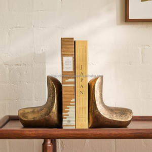 Brass Butterfly <b>Bookends</b> with Engraved Design and Ornate Finish – A Timeless Accessory for Book Lovers and Collectors - Product Image 6