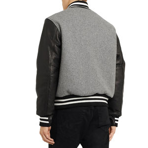 Chaqueta Universitaria de Béisbol de Diseño Personalizado, Chaqueta de Invierno con Bordado Personalizado OEM, Ropa Exterior Informal de Moda Urbana para Hombre - Product Image 5