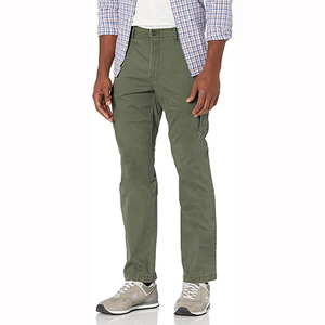 Pantalon cargo classique décontracté pour homme, coupe droite, tissu 100% coton durable, imperméable, respirant, ample, avec plusieurs poches, pour le travail - Product Image 4